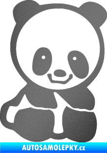 Samolepka Panda 009 pravá baby grafitová metalíza