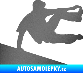 Samolepka Parkour 001 pravá grafitová metalíza