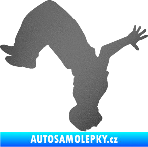 Samolepka Parkour 003 pravá grafitová metalíza