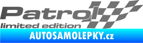 Samolepka Patrol limited edition pravá grafitová metalíza