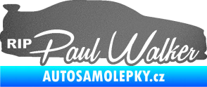Samolepka Paul Walker 005 RIP grafitová metalíza