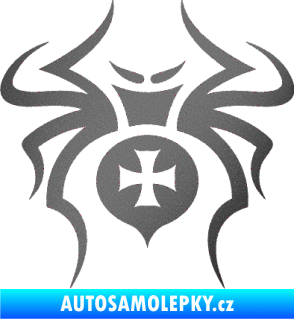 Samolepka Pavouk 003 křižák grafitová metalíza