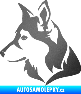 Samolepka Pes 165 levá grafitová metalíza