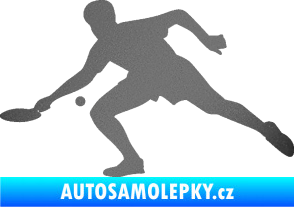 Samolepka Ping pong 001 levá grafitová metalíza