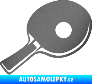 Samolepka Ping pong pálka pravá grafitová metalíza