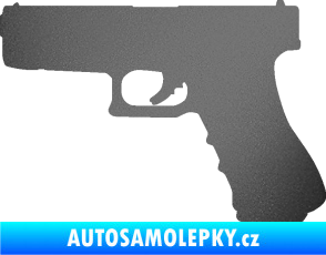 Samolepka Pistole 001 levá grafitová metalíza