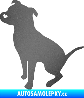 Samolepka Pitbull 005 levá grafitová metalíza
