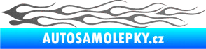 Samolepka Plameny 005 grafitová metalíza