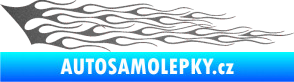 Samolepka Plameny 011 grafitová metalíza