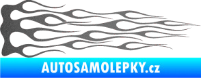 Samolepka Plameny 046 grafitová metalíza