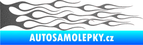 Samolepka Plameny 050 grafitová metalíza