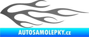 Samolepka Plameny 058 grafitová metalíza