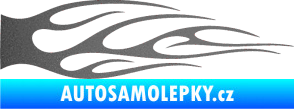 Samolepka Plameny 059 grafitová metalíza