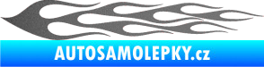 Samolepka Plameny 061 grafitová metalíza