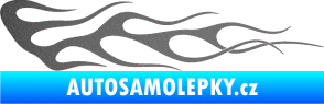 Samolepka Plameny 063 grafitová metalíza