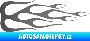 Samolepka Plameny 089 grafitová metalíza