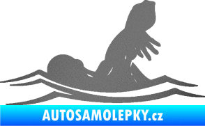 Samolepka Plavání 005 levá grafitová metalíza