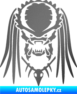 Samolepka Predátor 001  grafitová metalíza