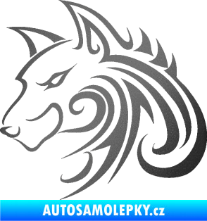 Samolepka Predator tattoo 001 levá grafitová metalíza