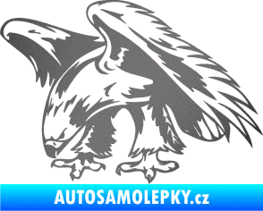 Samolepka Predators 001 levá orel grafitová metalíza
