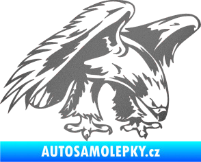 Samolepka Predators 001 pravá orel grafitová metalíza