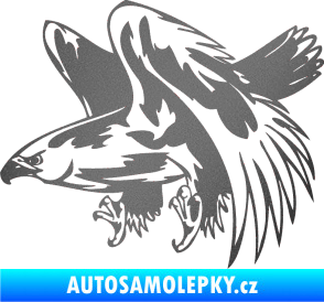 Samolepka Predators 034 levá grafitová metalíza