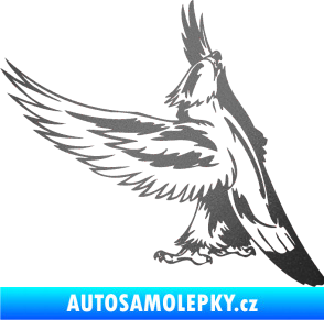 Samolepka Predators 054 levá orel grafitová metalíza