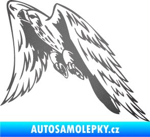 Samolepka Predators 090 levá sokol grafitová metalíza