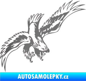Samolepka Predators 098 pravá grafitová metalíza