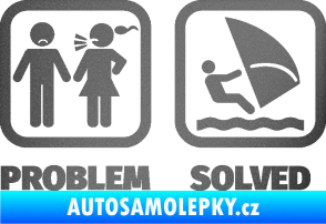Samolepka Problem? Solved 009 plachtění grafitová metalíza