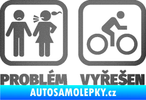 Samolepka Problém? Vyřešen 004 grafitová metalíza