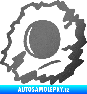 Samolepka Průstřel 002 levá grafitová metalíza