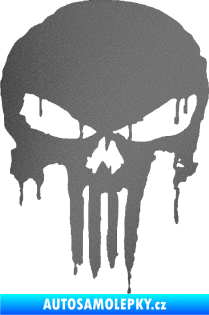 Samolepka Punisher 003 grafitová metalíza