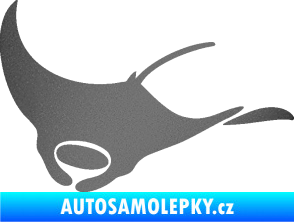 Samolepka Rejnok 003  levá manta grafitová metalíza