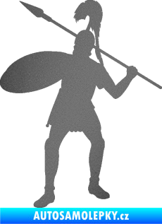 Samolepka Římský voják levá grafitová metalíza
