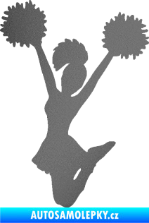 Samolepka Roztleskávačka 004 levá grafitová metalíza