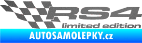 Samolepka RS4 limited edition levá grafitová metalíza