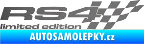 Samolepka RS4 limited edition pravá grafitová metalíza