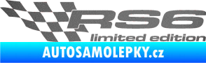 Samolepka RS6 limited edition levá grafitová metalíza