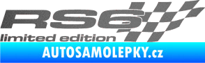 Samolepka RS6 limited edition pravá grafitová metalíza