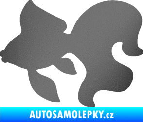 Samolepka Ryba 019 levá závojnatka grafitová metalíza