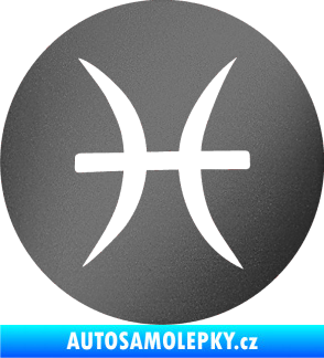 Samolepka Ryby 001 - horoskop grafitová metalíza
