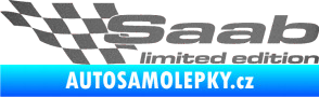 Samolepka Saab limited edition levá grafitová metalíza