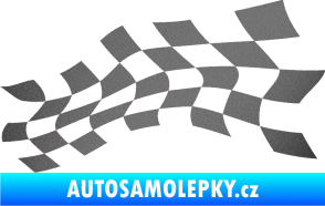 Samolepka Šachovnice 020 grafitová metalíza