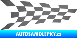 Samolepka Šachovnice 024 grafitová metalíza