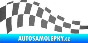 Samolepka Šachovnice 046 grafitová metalíza