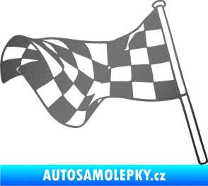 Samolepka Šachovnice 052 grafitová metalíza