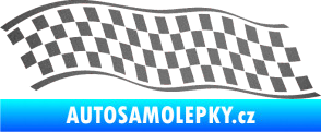 Samolepka Šachovnice 057 grafitová metalíza