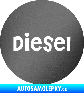 Samolepka Samolepka na víčko od nádrže 006 diesel grafitová metalíza
