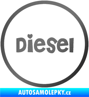 Samolepka Samolepka na víčko od nádrže 007 diesel grafitová metalíza